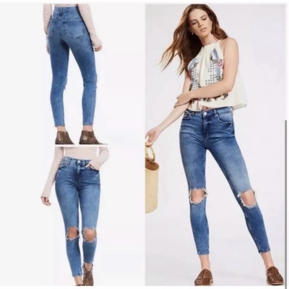 Free People ✨ Busted Skinny Jeans - Picture 3 of 8